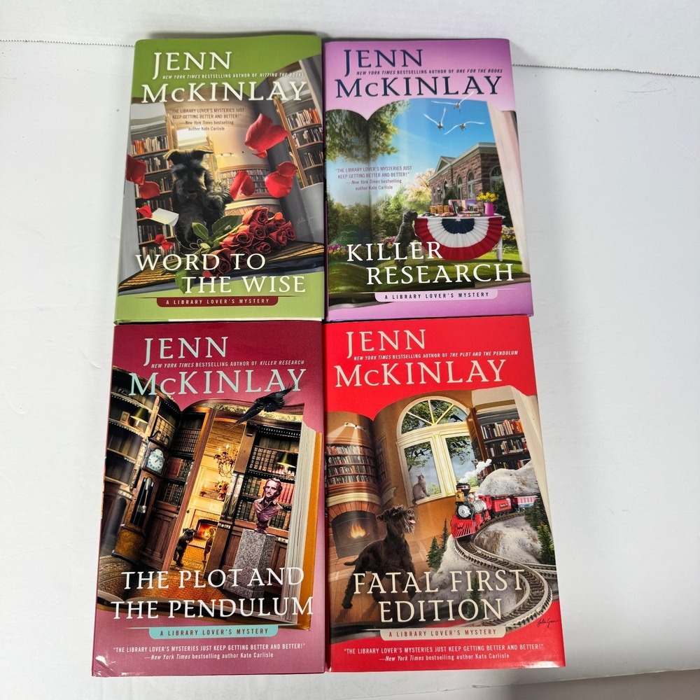 Jenn McKinlay Library Lover's Mystery Set 4 Books First‎ Edition Hardcover